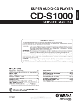 Yamaha CDS-1000 - Service Manual 